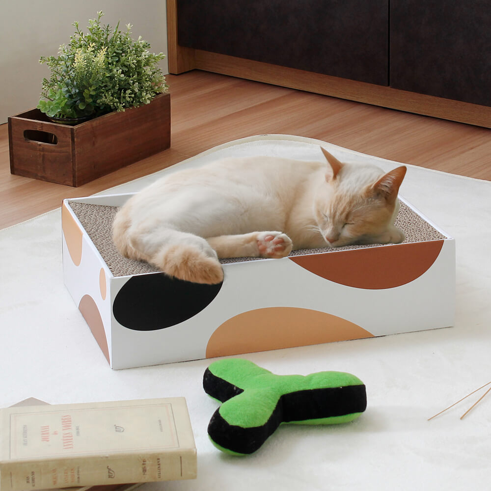 段ボール爪とぎ スクエア型