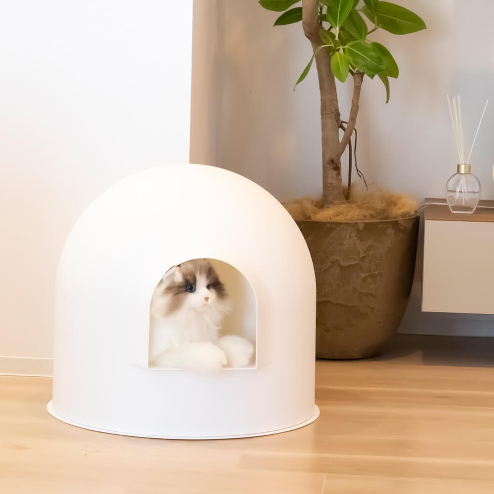 猫用トイレ スノードームタイプ
