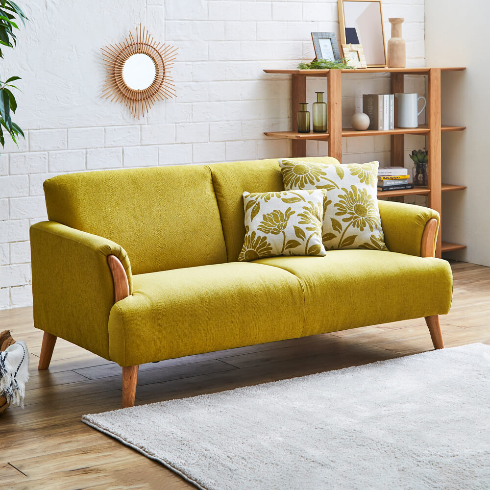 3人掛けソファ クッション付き