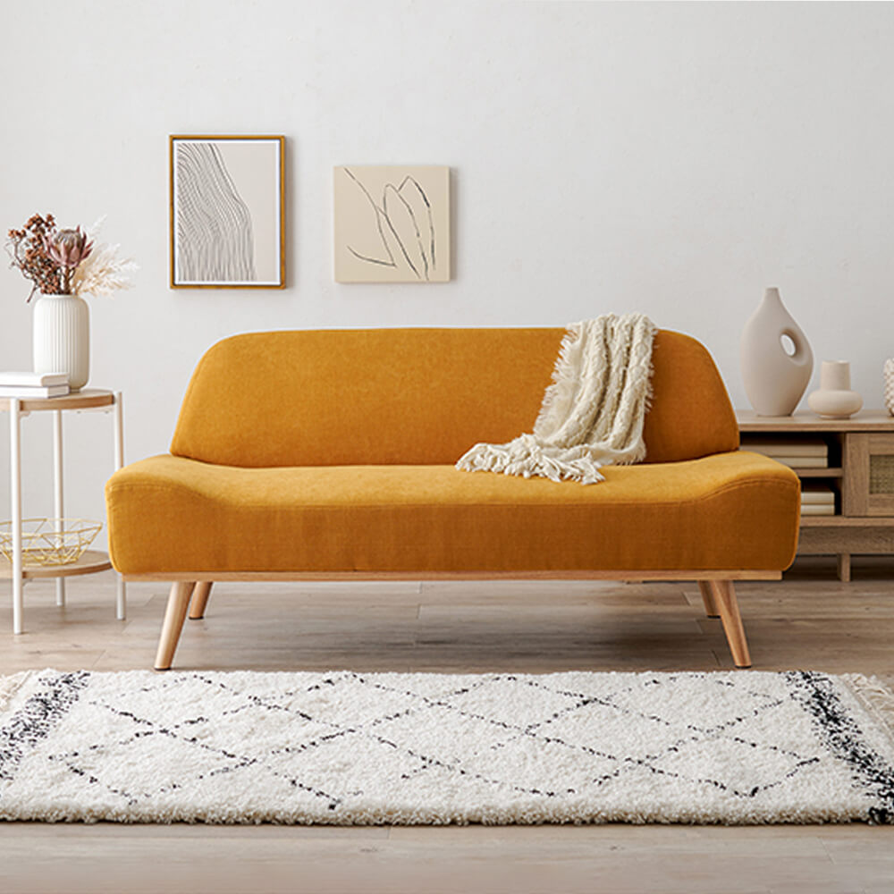 アームレス2人掛けソファ 