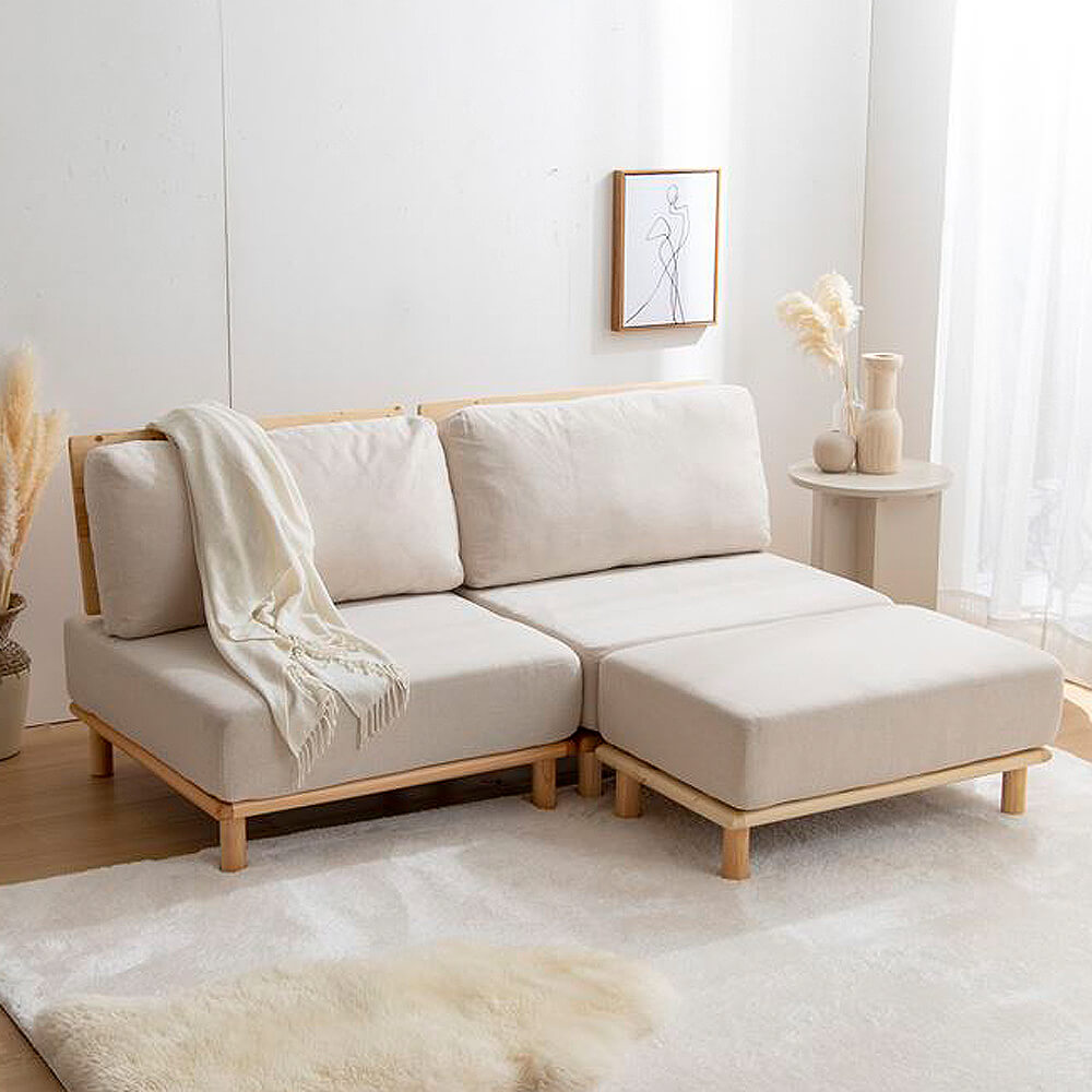 2人掛けソファ ＋ オットマンセット