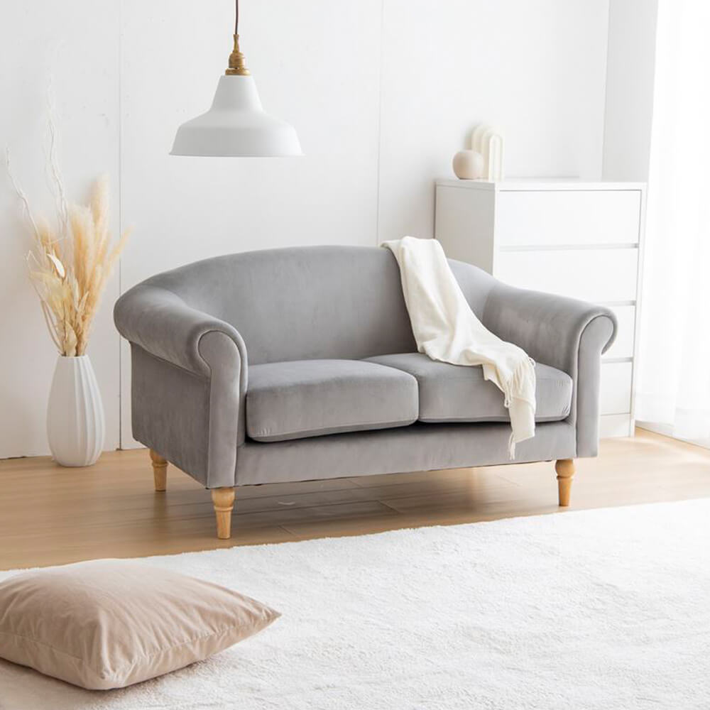 アンティーク調ベロアソファ