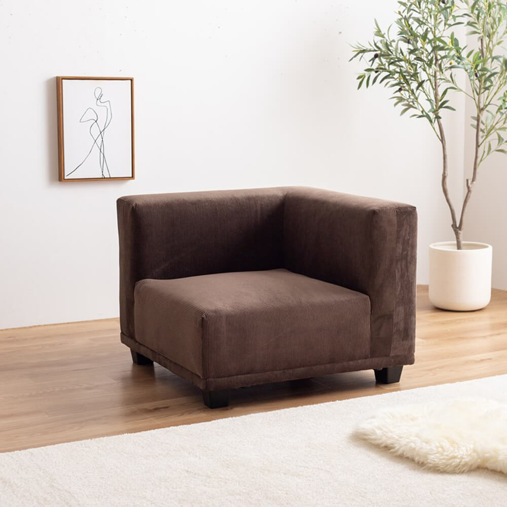 コーデュロイコーナーソファ