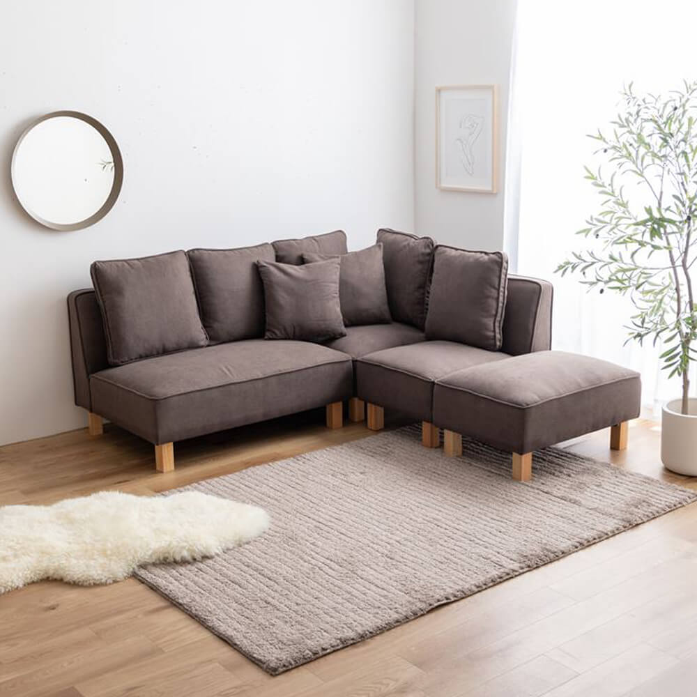 カウチソファ 4点セット