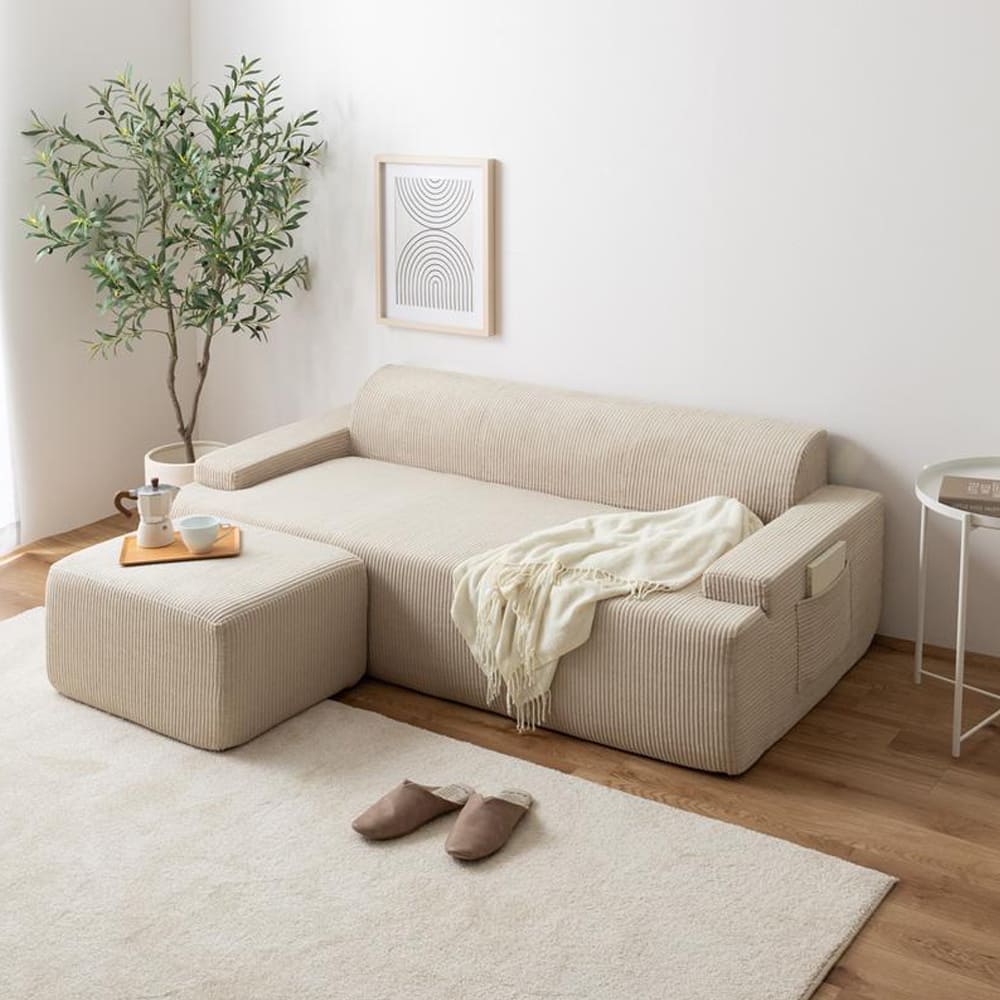 3人掛け圧縮ソファ 2点セット