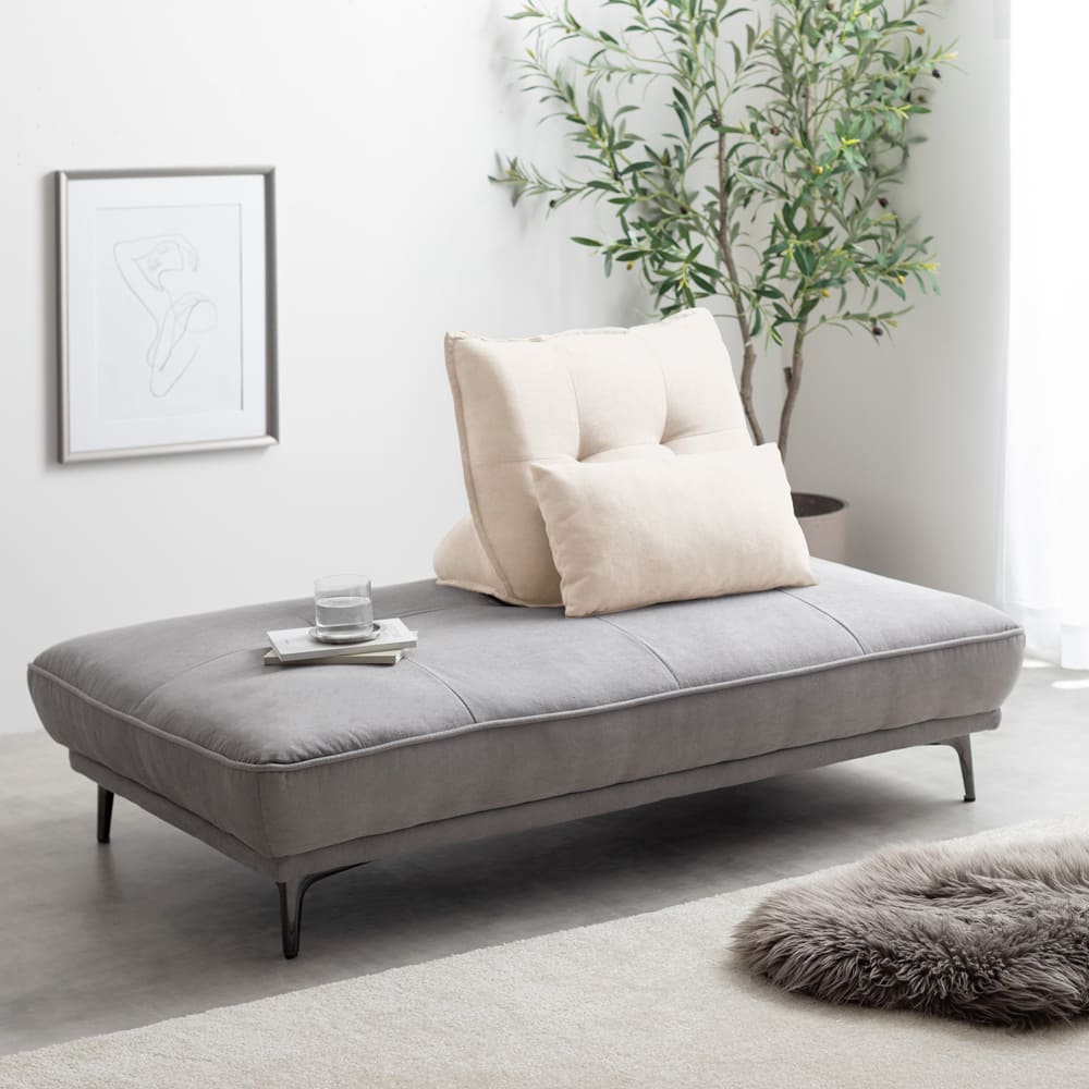 アイランドソファ+自立式背もたれクッション2点セット