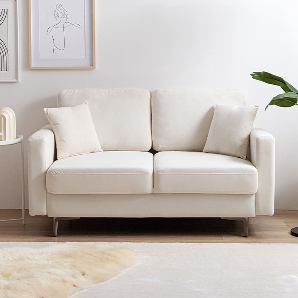 2人掛けベロアソファ