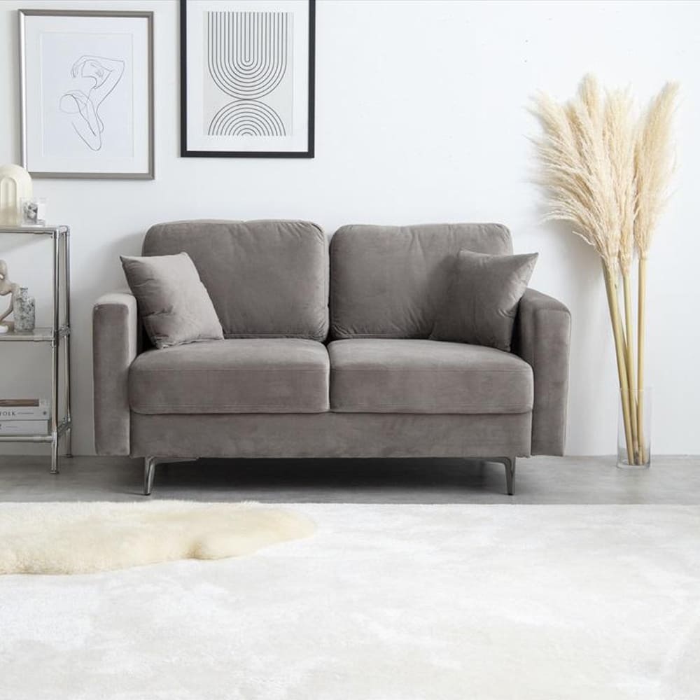 2人掛けベロアソファ