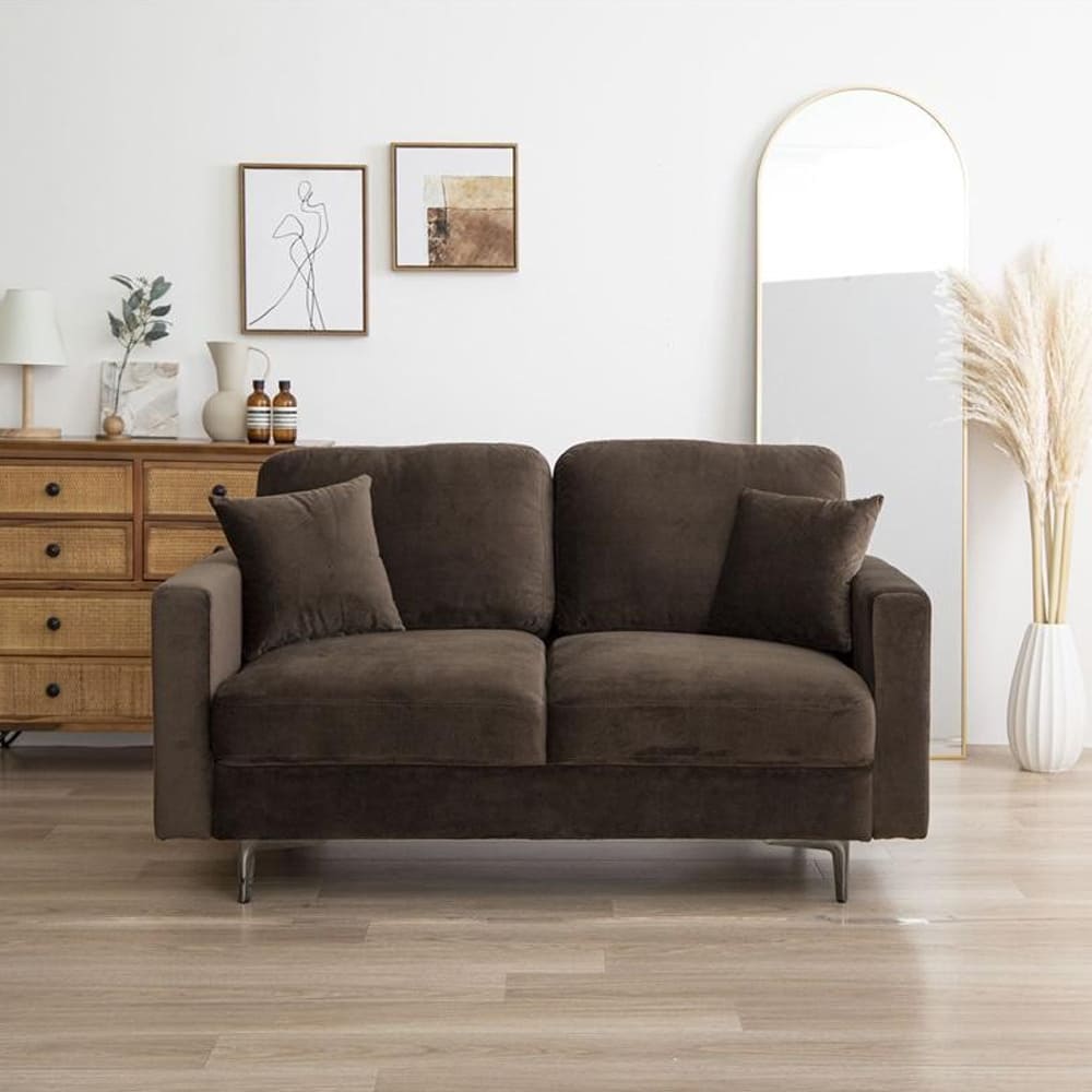 2人掛けベロアソファ