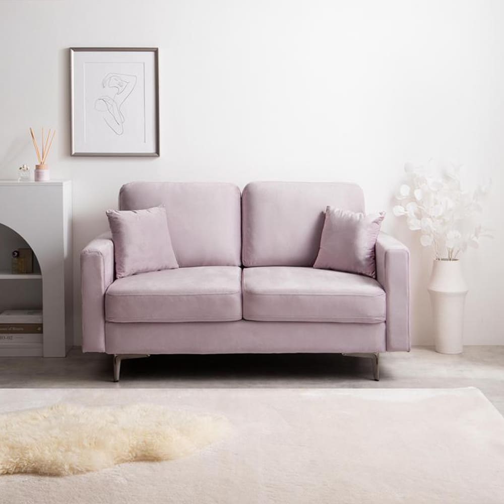 2人掛けベロアソファ