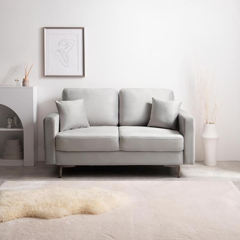 2人掛けベロアソファ