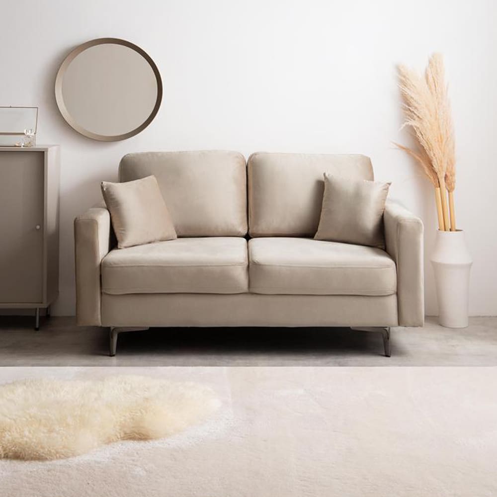 2人掛けベロアソファ