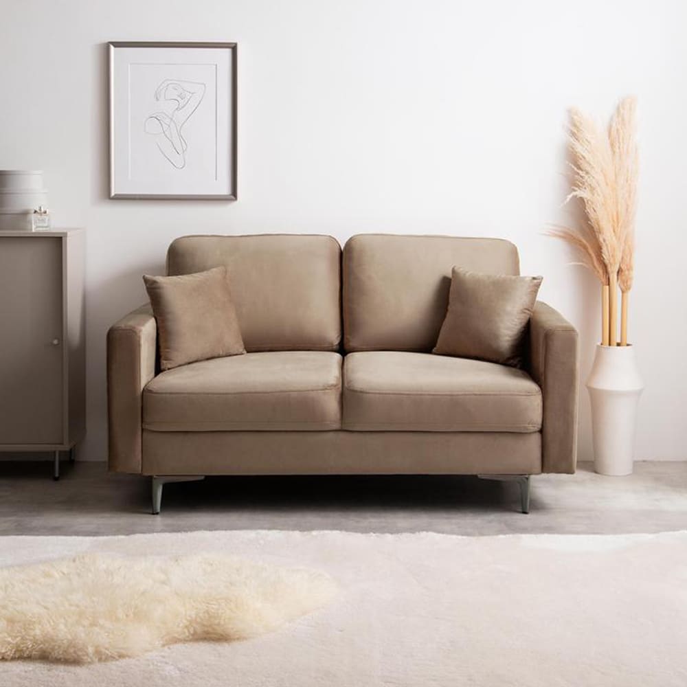 2人掛けベロアソファ