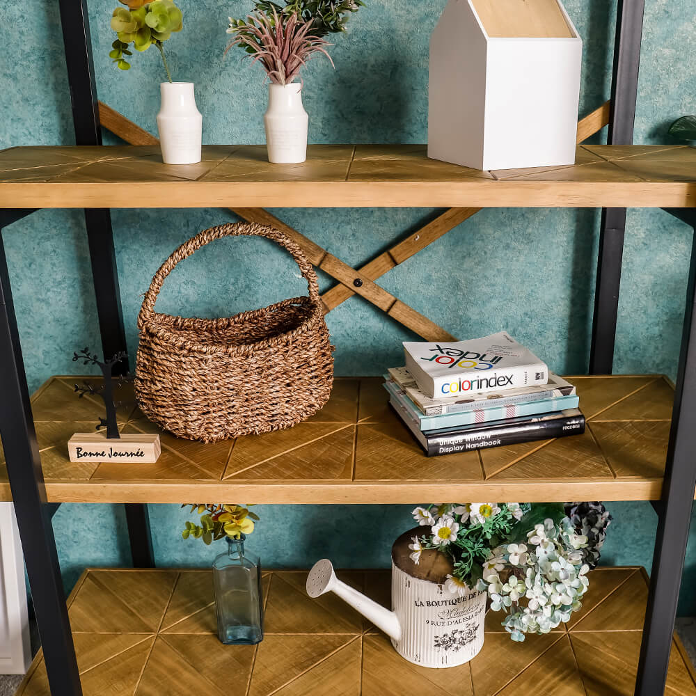 Kaleido（カレイド）  古材風4段ラック 幅90cmタイプ