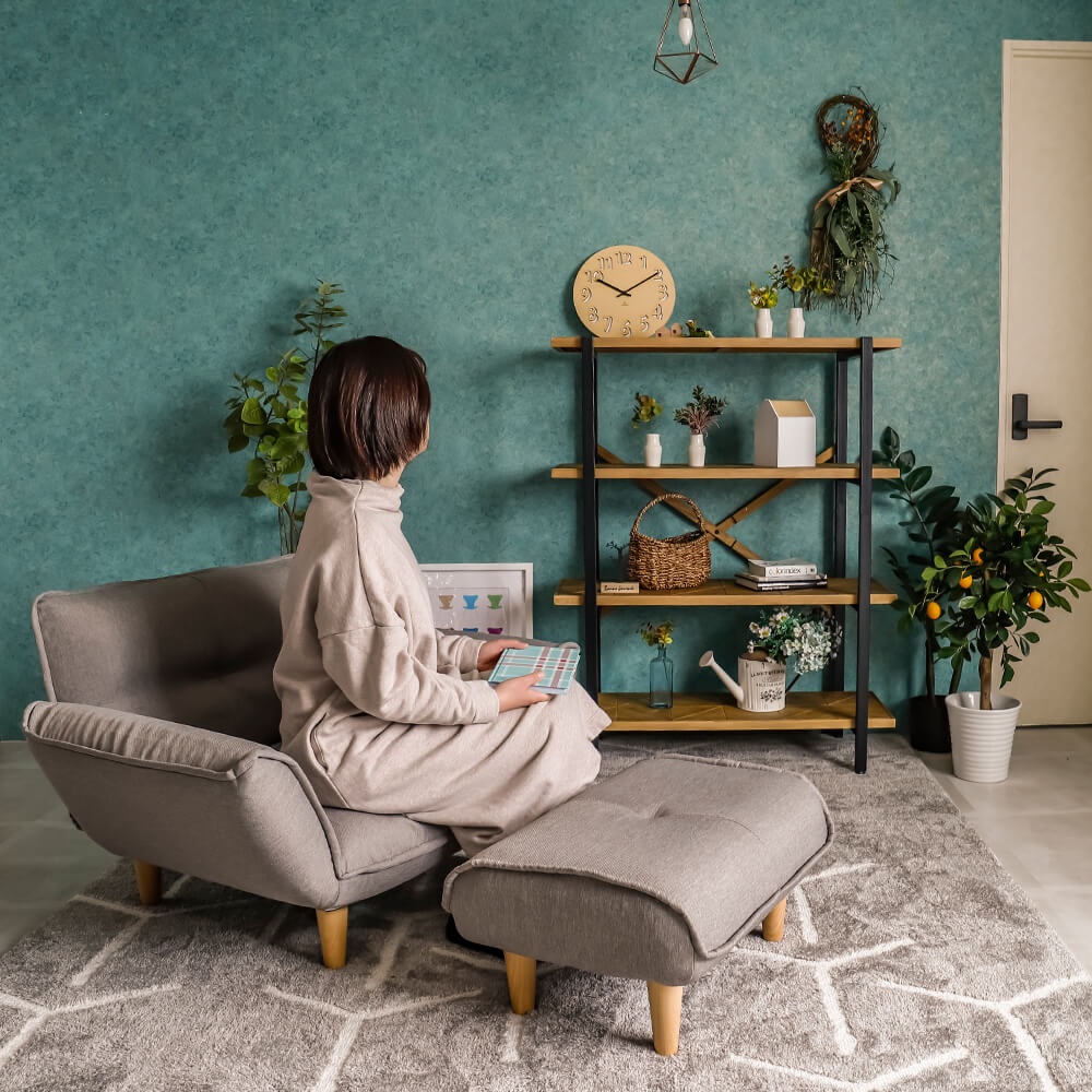 Kaleido（カレイド）  古材風4段ラック 幅90cmタイプ