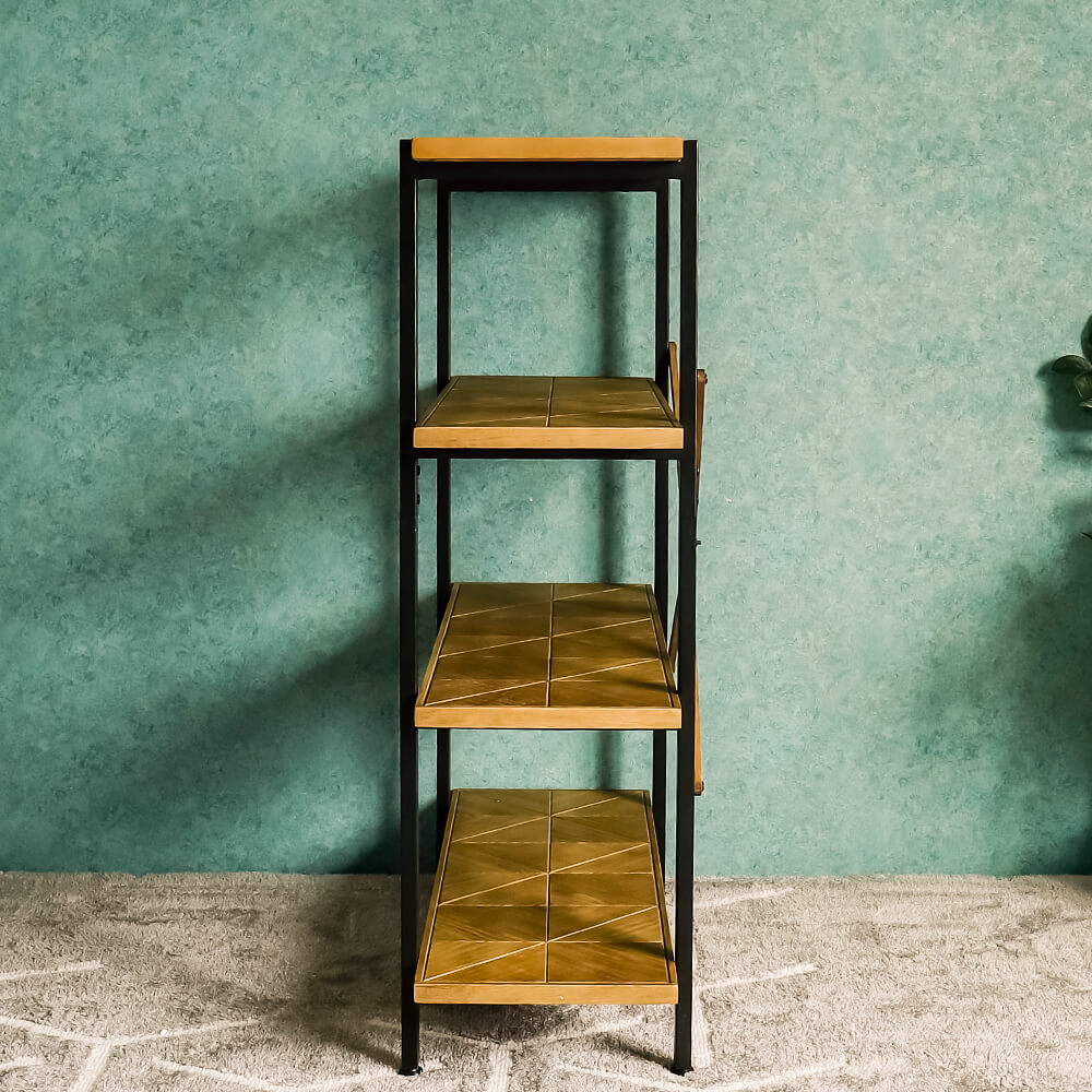 Kaleido（カレイド）  古材風4段ラック 幅90cmタイプ