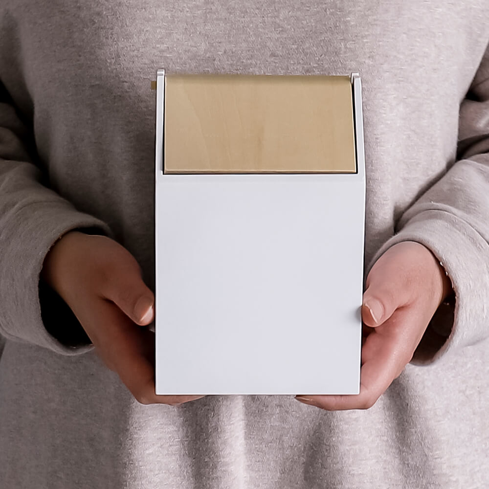 Yumo(ユウモ)　木製コンパクトダストボックス