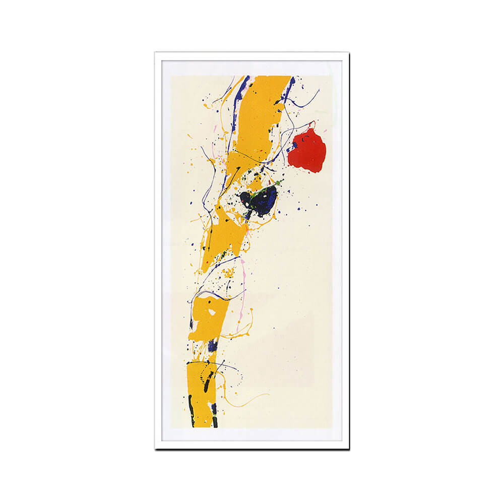 Ｓａｍ　Ｆｒａｎｃｉｓ（サム　フランシス）　Ｕｎｔｉｔｌｅｄ　１９８５　アートポスター（フレーム付き）