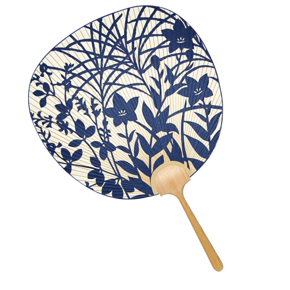 京うちわ 大型透かし京うちわ No.1201 浪裏 | 京都楽紙舘