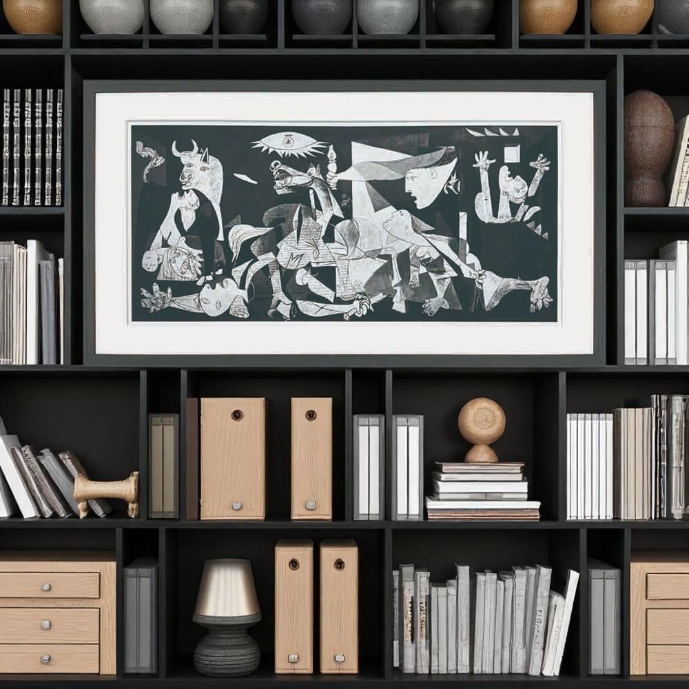 Pablo Picasso（パブロ ピカソ） Guernica アートポスター（フレーム付き）